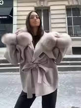 Angela faux fur coat cuddly
