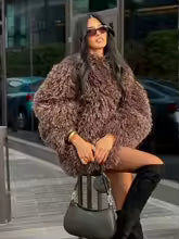 Bella faux fur coat