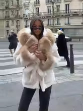 Angela faux fur coat cuddly