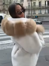 Angela faux fur coat cuddly