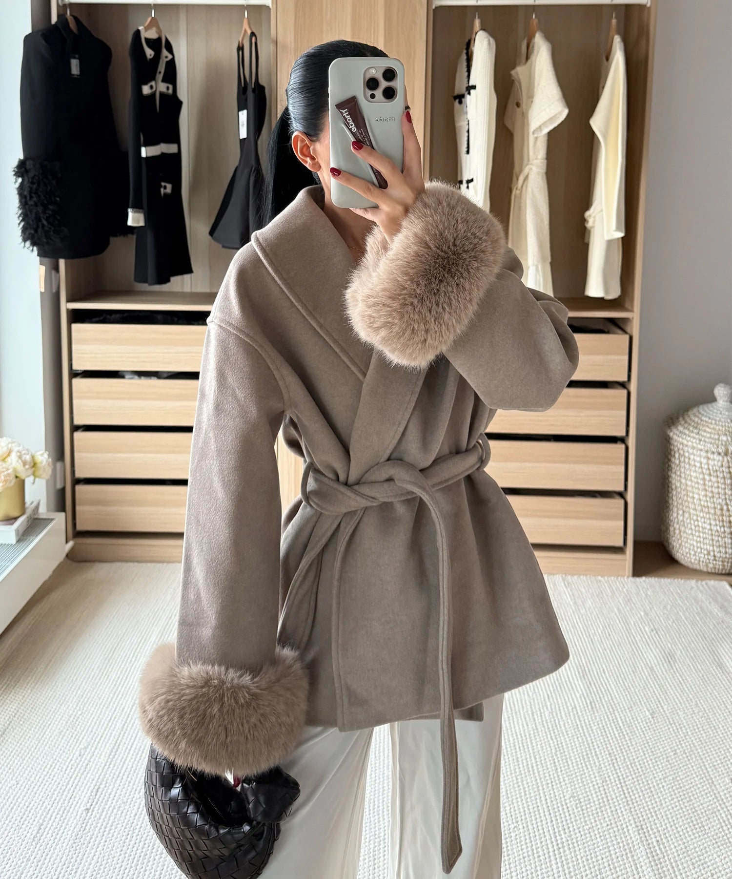 Elisa faux fur coat