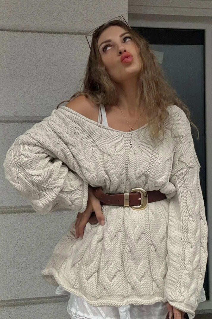 Evelin knitted long sleeve sweater