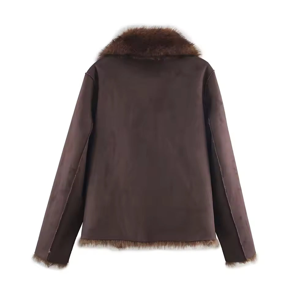 Jess faux fur jacket