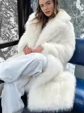 Marseille faux fur coat