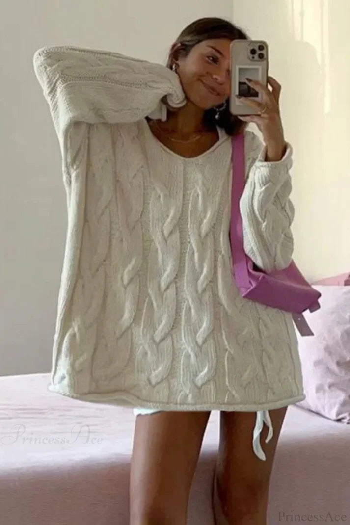 Evelin knitted long sleeve sweater